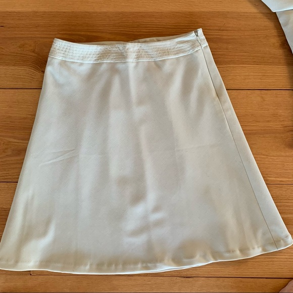 Ann Taylor 2 Piece Beige Suit Jacket and Skirt - Picture 11 of 16